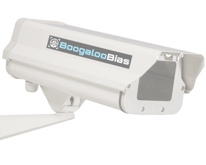 A Boogaloo Bias surveillance camera